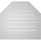 Ekena Millwork Octagonal Top Surface Mount PVC Gable Vent: Functional, w/ 3-1/2"W x 1"P Standard Frame, 28"W x 26"H GVPOT28X2601SF - alternate 4